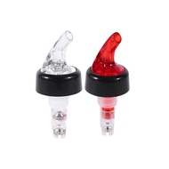 Plastic Measured Liquor Spirit Pourer Free Flow Wine Bottle Pour Spout Stopper Transparent