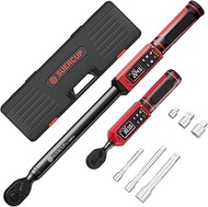 SUERCUP 3/8"&1/2" Digital Torque Wrench Set(0.66-44.29Ft.Lb/0.9-60N.m&3.8-250.8Ft.Lb/5.1-340Nm), ±1%
