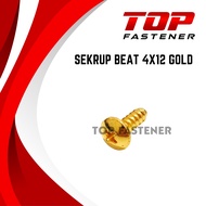 SCREW BEAT 4X12 BODY BOLT M4 GOLD