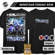 Minotaur Zodiac T-shirt Exclusive Mobile Legends Mlbb Skin Zodiac Tshirt Jersey
