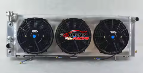 Aluminum radiator+Shroud+Fans for fit 1991-2001 Jeep Cherokee XJ / Wagoneer Truck 92 93 94 95 96 97 