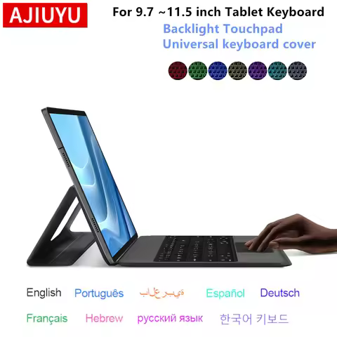 Backlight Keyboard Case For Teclast P33 P30 P30T M50 T50 Plus T50plus 10.1 11 inch Tablet Smart Touc