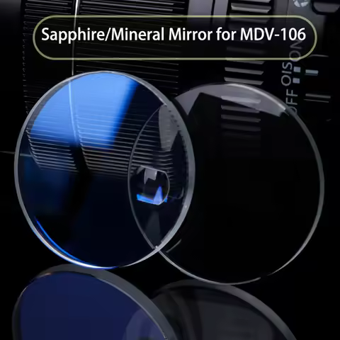 MDV-106 Sapphire Glass For Casio marlin MDV 106 Watch Mirror Transparent Blue Light Calendar Window 