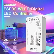 ตัวควบคุมแถบดิจิทัล RGBW RGB ESP32 WLED รองรับ SK6812 WS2811 SM16703P WS2812B แอป mqtt และระบบอัตโนม