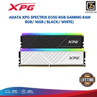 ADATA XPG SPECTRIX D35G RGB GAMING RAM - BLACK/WHITE (8GB/16GB)