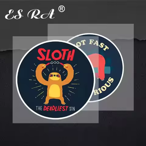 Sloth Cartoon Car Sticker Rear Windshield Body Decals Waterproof PVC Sticker [ The Deadliest Sin Not