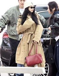 Authentic Jennie Same The Row New Astra Bowling Bag Sheepskin Shoulder Bag Commuter Hand Armpit Bag