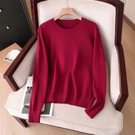 Plus Size 1XL-4XL Autumn Winter Basic Warm Women Knit Sweater Top Long Sleeves Fall Clothes