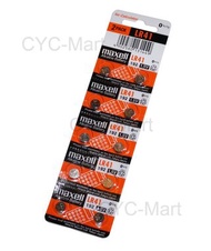 10 pcs Maxell LR41 192 AG3 Alkaline 鹼性手錶/鬧鐘電池