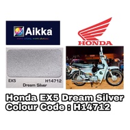 AIKKA HONDA EX5 H14712 / DREAM SILVER / MOTORBIKE PAINT/ TOUCH UP PAINT/ DIY AEROSOL CAT SPRAY TIN