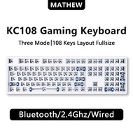 Mathew Tech KC108 Retro Wireless Mechanical Keyboard Kit 108 Keys Full Layout Hot-Swappable USB Gami