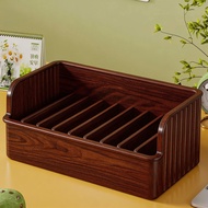 [in stock] Document storage box for office desk, multifunctional compartmentalized file organizer, f