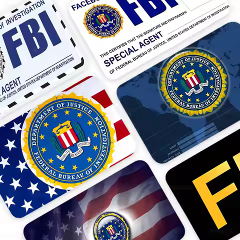 Classic Federal Agency F-Fbi Credit Card Skin Stickers For VISA Bank Card Transportation Card Waterp