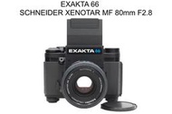 【廖琪琪昭和相機舖】EXAKTA 66 + Schneider 80mm F2.8 底片相機 中片幅 120 保固一個月