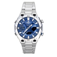 Casio Edifice Analog Digital Stainless Steel Blue Dial Solar ECB-2300D-2A 100M Mens Watch