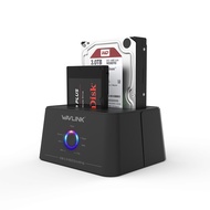WAVLINK WL-ST334U USB 3.0 8TB x2 Bay External HDD Docking Station Support 2.5" 3.5" and SSD