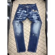 [New 2023] Dsquared2 Jeans Blue Torn Paint logo Back Bag LA 2022 on web