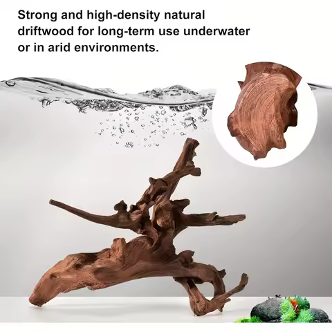1PC Natural Aquarium Sinkable Driftwood Wooden Aquarium Landscape Decoration For Fish Tank Reptile C