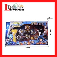 [LD]Beyblade 4pcs Set Spining Tops Launcher Stadium Kids Beyblade Burst Gyro Fighting Gyroscope Toys