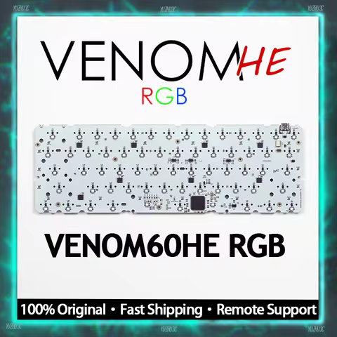 Geonworks Venom60HE RGB Magnetic Switch Keyboard PCB RISC-V32 Architecture 8K Polling 14KHz Scanning
