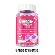 Omilay Fish Oil น้ํามันปลา Omega3 EPA DHA น้ํามันปลา โอเมก้า3 Omega 3 Fish Oil Gummy Lemon Flavor 60