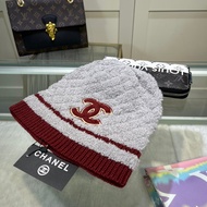 Chanel6666 Black White Double C Embroidered Fashion Knitted Hat 3198