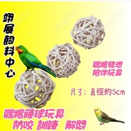 Takraw Bird Toy (Natural) Bird Toy Bird Toys for Cage Parrot Toy Parrot Perch