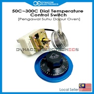 50C~300C 250VAC 16A 3 Terminals Dial Thermostat Temperature Control Switch Oven Thermostat [Thermostat Elektrik Dapur P