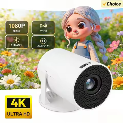 Movie Projector for Phone Laptop TV Box HY200 New 1080P Portable Projector 270 Adjustable Angle Spea