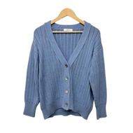 Ebure Cardigan Sweater blue Light Women Long sleeves Direct from Japan Secondhand