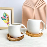 Creative Ceramic Cup Office Mug Gift Cup Practical Afternoon Tea Cup Coffee Cup with Coaster High Te