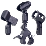 Microphone Clip Chuck Wired Wireless Microphone Fixed Spring Microphone Clip Live Broadcast Bracket Accessories Crab Claw Clamp Pipe 5.6 tt