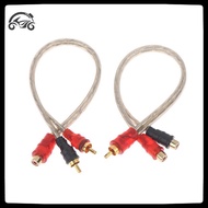 [8C11] 1/2/3Pcs 1 Female To 2 Male 1 Male To 2 Female Y Splitter Adapter Connector Cord For Car Audi
