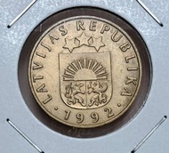 絕版硬幣--拉脫維亞1992年20拉分 (Latvia 1992 20 Santimu)