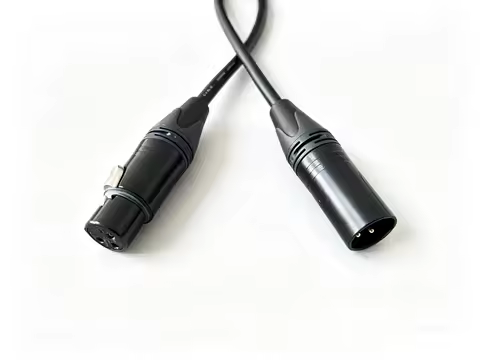 Handmade Japan Original Mogami 2534 XLR Male and Female black gold Microphone Cable Condenser Microp