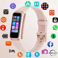 นาฬิกาออกกำกาย Women Smart Watch Sport Fitness Bracelet Waterproof Body Temperature HR Smartwatch Men Wristband for Android IOS