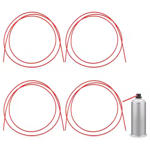 4x Spray Can Tubes 51.18 " Extension Tubes for Small Places Home Improvement