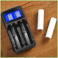Lithium 18650 Battery Charger LCD Display USB Dual Slot Battery Charger 3.7V Dual Slot Rechargeable Battery Socket yamysesg