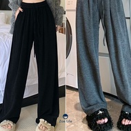 Women's Casual Pants Plain Color Elastic Waist Three-Quarter Legs