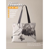 Xu Wei Yellow Armor Pattern Horizontal Version Zipper Shoulder Bag Environmentally Friendly Shopping