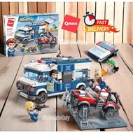 QMAN BRICKS (hirip lego) POLICE HIJACK MARIA MINECITY SIZEBIG
