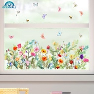 OPENMALL DIY Wall Decals Mural PVC Wall Stickers Flowers Wall Stickers for Living Room Bedroom Home 