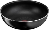 Tefal L43877 Removable Handle Stir-fry Pot, 10.2 inches (26 cm), Deep Wok, Compatible with Gas Fire, Ingenio Neo Hard Titanium Intense Wok Pan, Non-Stick