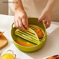 Nobleflying Silicone Air Fryers Oven Baking Tray Pizza Fried Chicken Airfryer Easy To Clean Basket Reusable Airfryer Pan Liner Accessories SG
