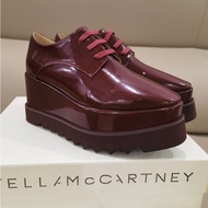 Single shoes with hemp rope soles, made of patent leather, sheep 猄 leather + mink hair, and lined wi