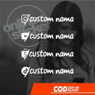 Online sticker custom first name | Cutting lights up