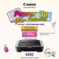 Canon Pixma E410 AIO Ink Effeccient Printer - Black / Grey