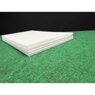 3mm Thick PP Corrugated Board A2 420mm x 594mm WhiteX 2PCS/PP Hollow Sheet/PP Straw/Plastic/Polyplas
