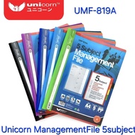 CBE or Unicorn PP 5 Subject Index Divider Management File Assorted UMF-819A