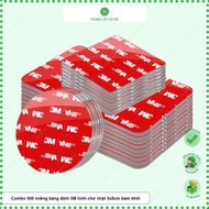 Combo of 500 pieces of 3M double-sided super adhesive tape 5cm x 3cm x 1mm VBH 3m tape to attach gop